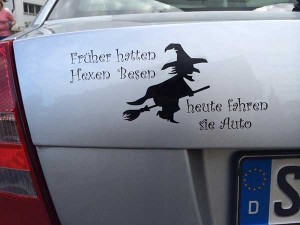 Autoaufkleber "Hexe"