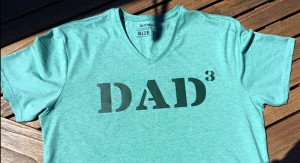 T-Shirt zum Vatertag, beplottet mit Flex- und Flockfolie