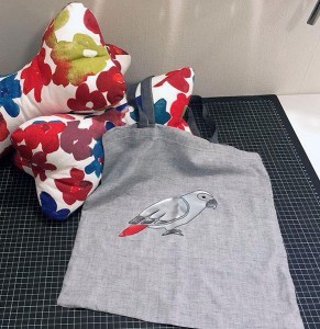 Einkaufstasche mit mehrfarbigem Flexdruck