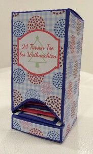 Teebeutelspender als Adventskalender