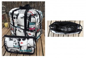 Des Set "Weekender #1" besteht aus einer großen Reisetasche und einer dazu passenden Kulturtasche